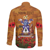 Norfolk Island ANZAC Day Personalised Family Matching Puletasi and Hawaiian Shirt with Poppy Field LT9 - Polynesian Pride