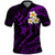 Polynesian Hawaii Polo Shirt Niihau Islands with Pacific Plumeria Purple Vibe LT9 Purple - Polynesian Pride