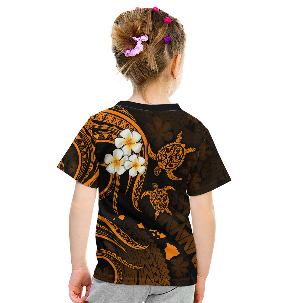 Hawaii Kid T Shirt Molokai Islands Polynesian Sunset Plumeria Gold Vibe LT9 - Polynesian Pride