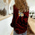 Polynesian Hawaii Women Casual Shirt Molokai Islands with Pacific Plumeria Red Vibe LT9 - Polynesian Pride