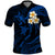 Hawaii Polo Shirt Lanai Islands Polynesian Sunset Plumeria Blue Vibe LT9 Blue - Polynesian Pride