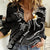 Polynesian Hawaii Women Casual Shirt Lanai Islands with Pacific Plumeria White Vibe LT9 Female White - Polynesian Pride