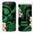 Hawaii Lanaʻi Islands Pacific Plumeria 4 in 1 Can Cooler Tumbler Green Polynesian Tattoo