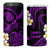 Hawaii Lanaʻi Islands Pacific Plumeria 4 in 1 Can Cooler Tumbler Purple Polynesian Tattoo