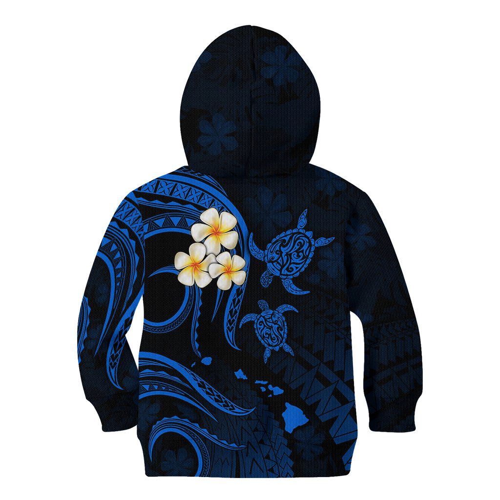 Hawaii Kid Hoodie Kauai Islands Polynesian Sunset Plumeria LT9 - Polynesian Pride