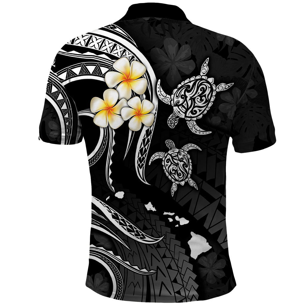 Polynesian Hawaii Polo Shirt Kauai Islands with Pacific Plumeria White Vibe LT9 - Polynesian Pride