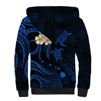 Hawaii Sherpa Hoodie Kahoolawe Islands Polynesian Sunset Plumeria LT9 - Polynesian Pride