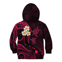 Hawaii Kid Hoodie Kahoolawe Islands Polynesian Sunset Plumeria Pink Vibe LT9 - Polynesian Pride