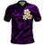 Polynesian Hawaii Polo Shirt Kahoolawe Islands with Pacific Plumeria Purple Vibe LT9 Purple - Polynesian Pride
