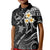 Polynesian Hawaii Kid Polo Shirt Kahoolawe Islands with Pacific Plumeria White Vibe LT9 Kid White - Polynesian Pride