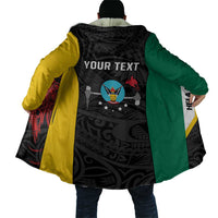 Personalised PNG Hela Province Cloak Bird of Paradise Tattoo Flag Motif - Polynesian Pride