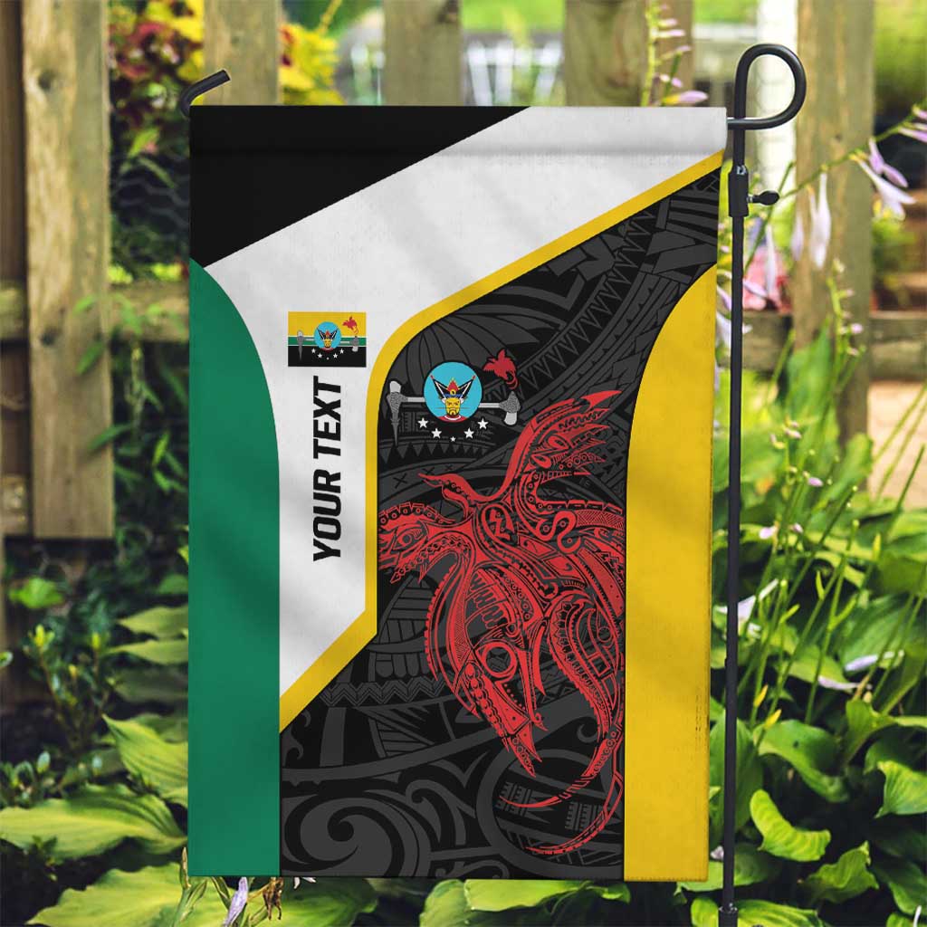 Personalised PNG Hela Province Garden Flag Bird of Paradise Tattoo Flag Motif - Polynesian Pride