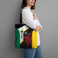 Personalised PNG Hela Province Tote Bag Bird of Paradise Tattoo Flag Motif - Polynesian Pride