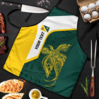 Personalised PNG Jiwaka Province Apron Bird of Paradise Tattoo Flag Motif - Polynesian Pride