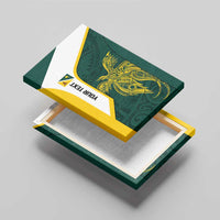 Personalised PNG Jiwaka Province Canvas Wall Art Bird of Paradise Tattoo Flag Motif - Polynesian Pride