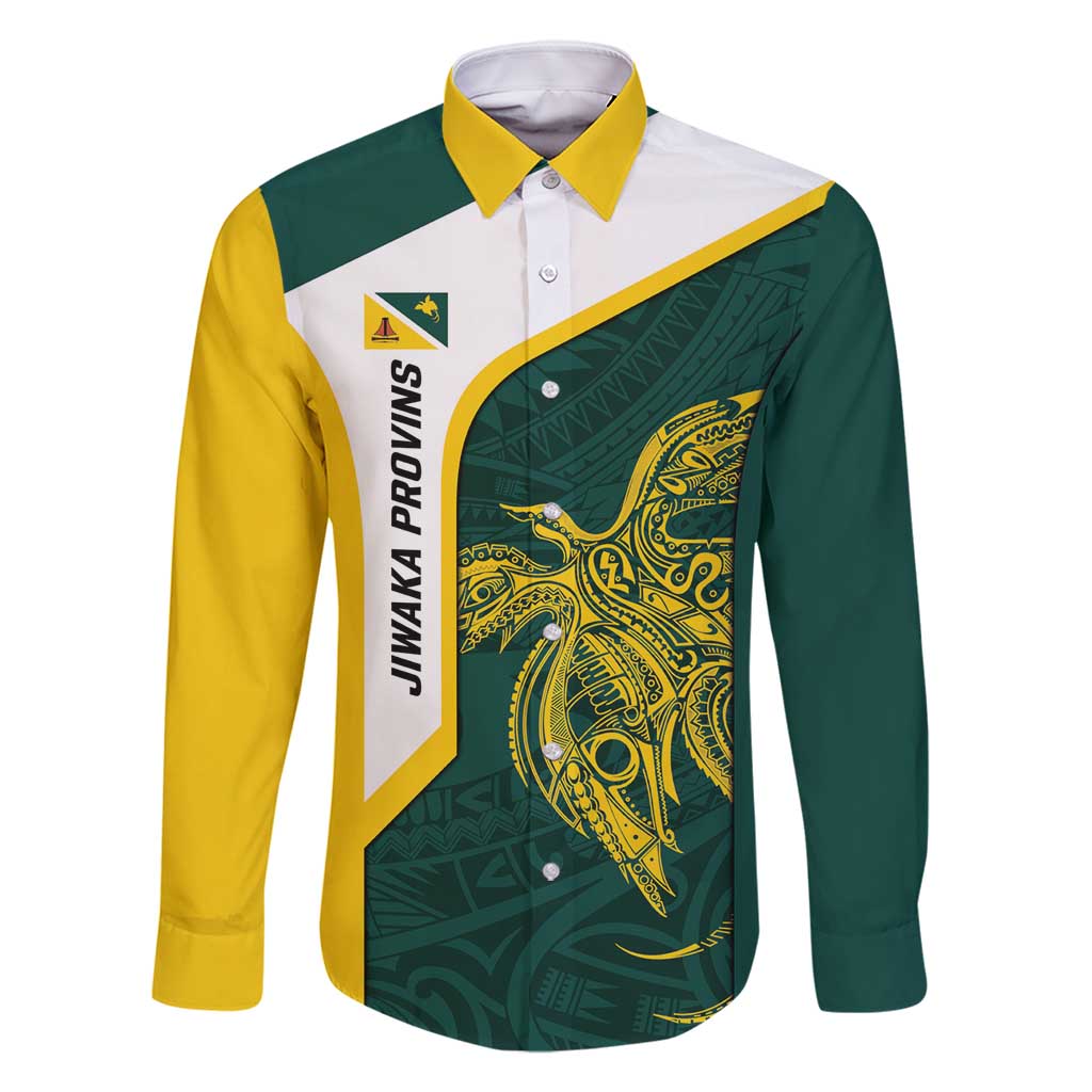 Personalised PNG Jiwaka Province Family Matching Tank Maxi Dress and Hawaiian Shirt Bird of Paradise Tattoo Flag Motif - Polynesian Pride