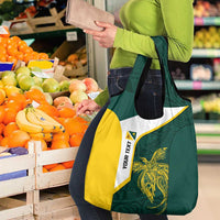 Personalised PNG Jiwaka Province Grocery Bag Bird of Paradise Tattoo Flag Motif - Polynesian Pride