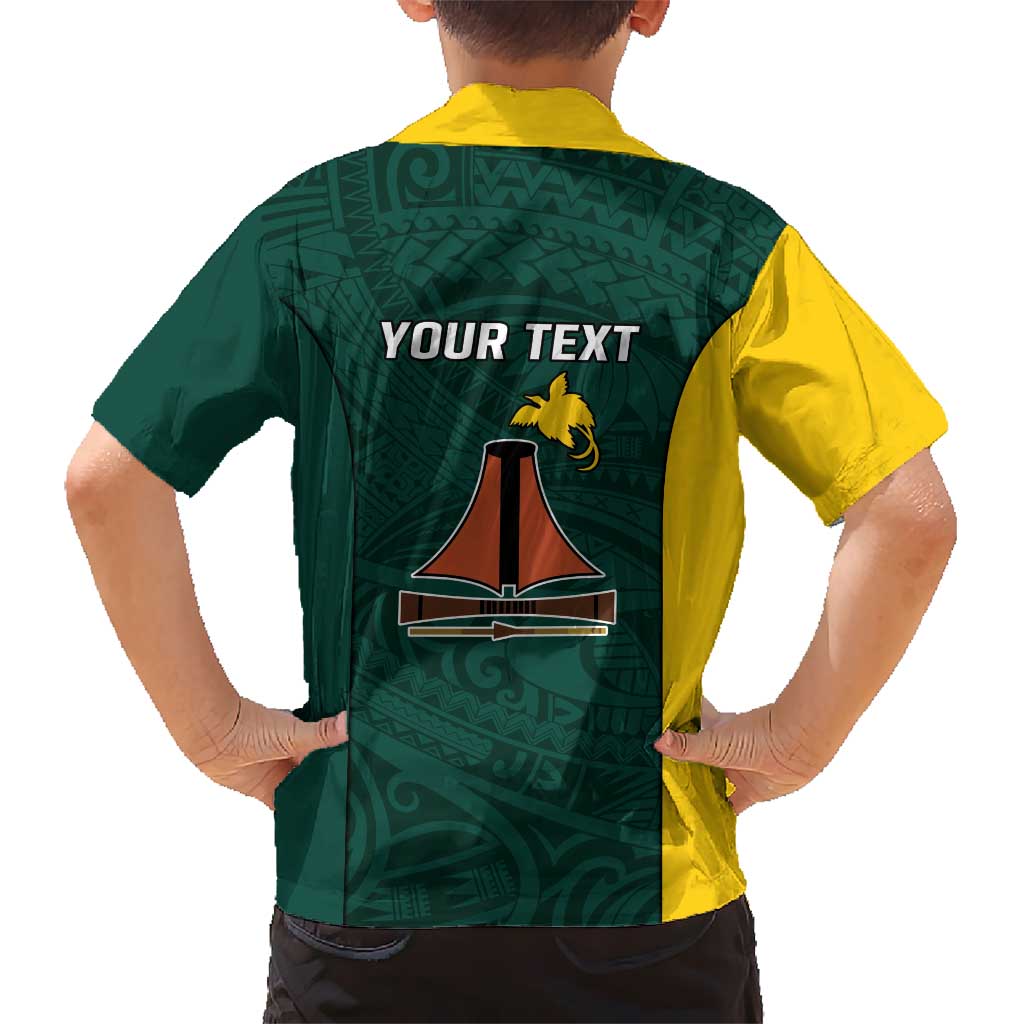 Personalised PNG Jiwaka Province Hawaiian Shirt Bird of Paradise Tattoo Flag Motif - Polynesian Pride