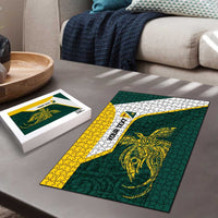 Personalised PNG Jiwaka Province Puzzle Bird of Paradise Tattoo Flag Motif LT9 - Polynesian Pride