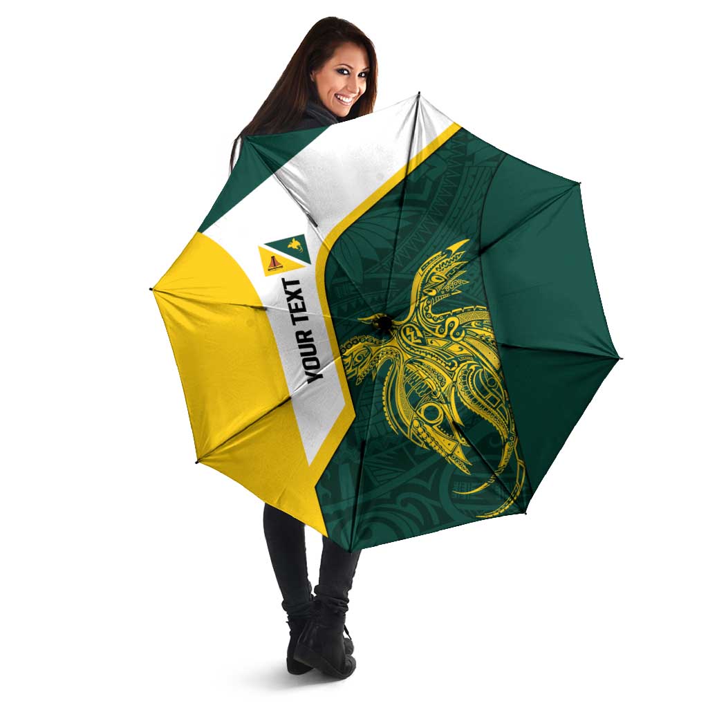Personalised PNG Jiwaka Province Umbrella Bird of Paradise Tattoo Flag Motif - Polynesian Pride