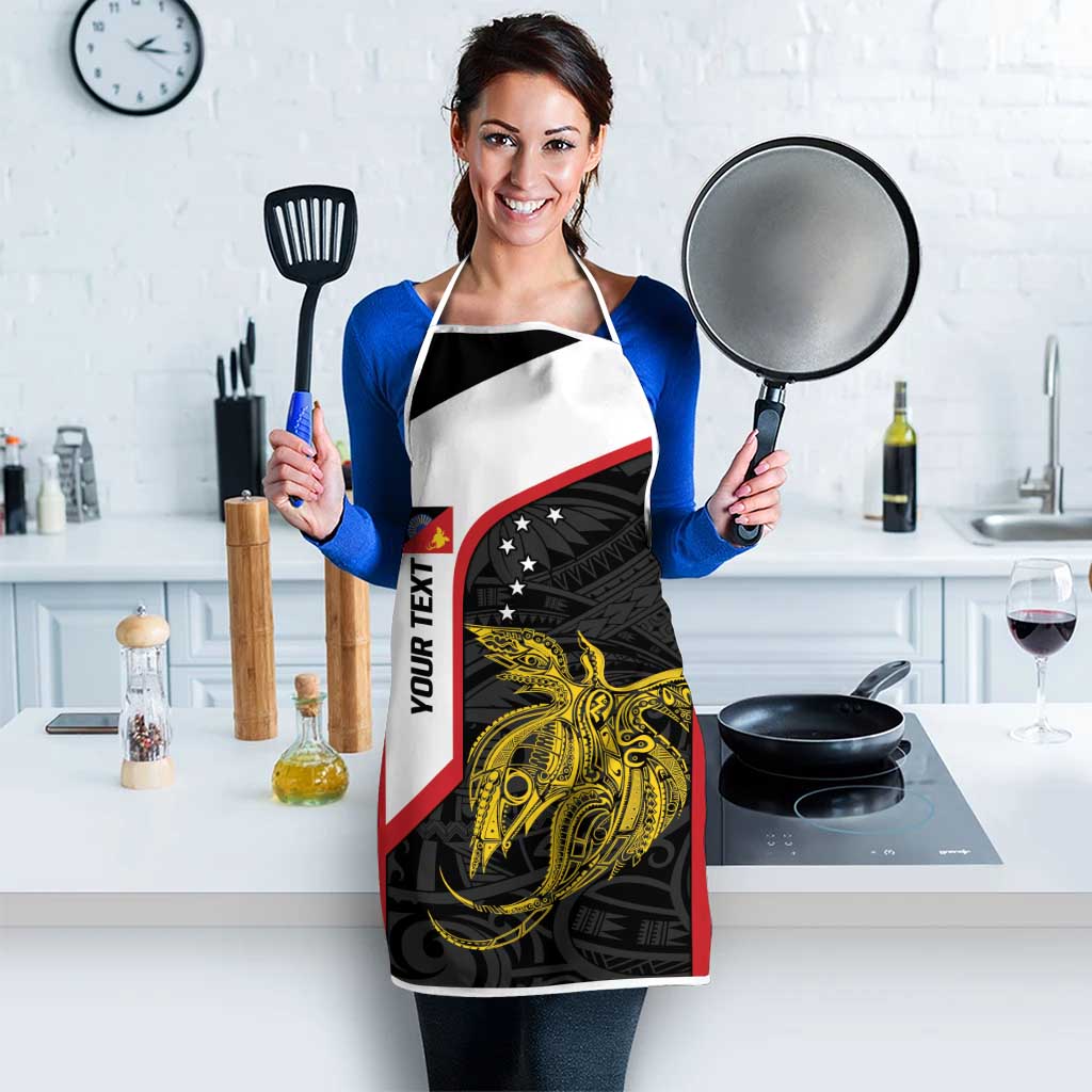 Personalised PNG Sandaun Province Apron Bird of Paradise Tattoo Flag Motif - Polynesian Pride