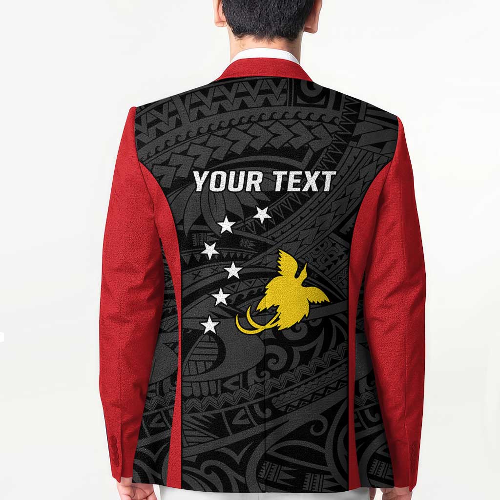 Personalised PNG Sandaun Province Blazer Bird of Paradise Tattoo Flag Motif - Polynesian Pride