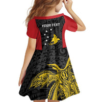 Personalised PNG Sandaun Province Family Matching Tank Maxi Dress and Hawaiian Shirt Bird of Paradise Tattoo Flag Motif - Polynesian Pride