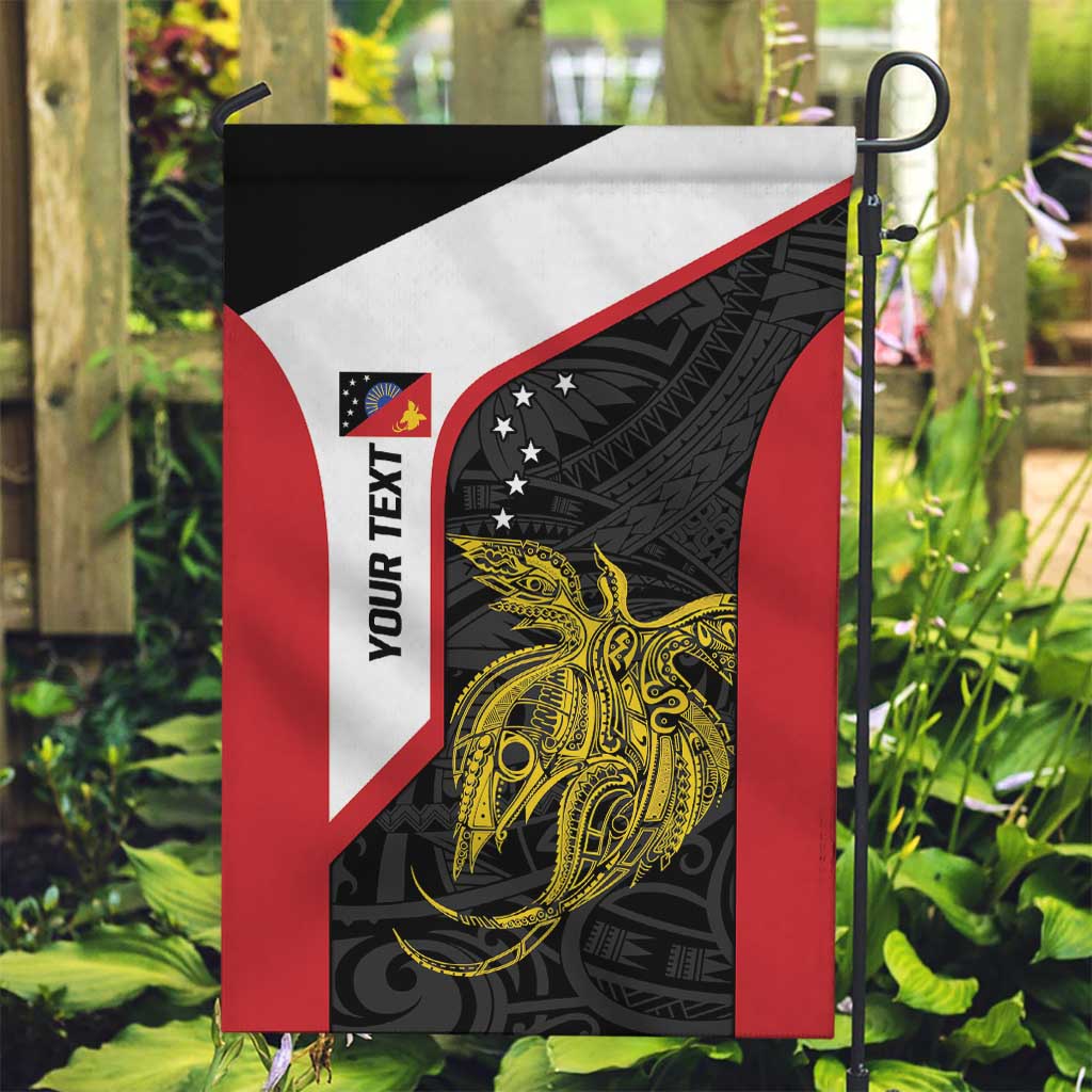 Personalised PNG Sandaun Province Garden Flag Bird of Paradise Tattoo Flag Motif - Polynesian Pride