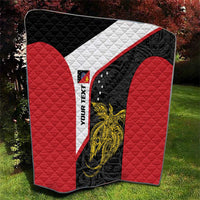 Personalised PNG Sandaun Province Quilt Bird of Paradise Tattoo Flag Motif - Polynesian Pride