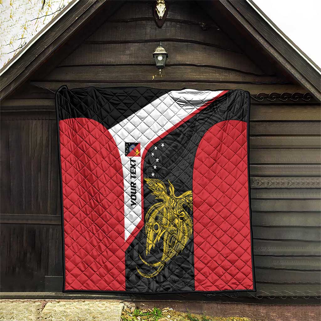 Personalised PNG Sandaun Province Quilt Bird of Paradise Tattoo Flag Motif - Polynesian Pride