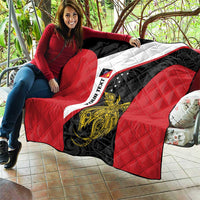 Personalised PNG Sandaun Province Quilt Bird of Paradise Tattoo Flag Motif - Polynesian Pride