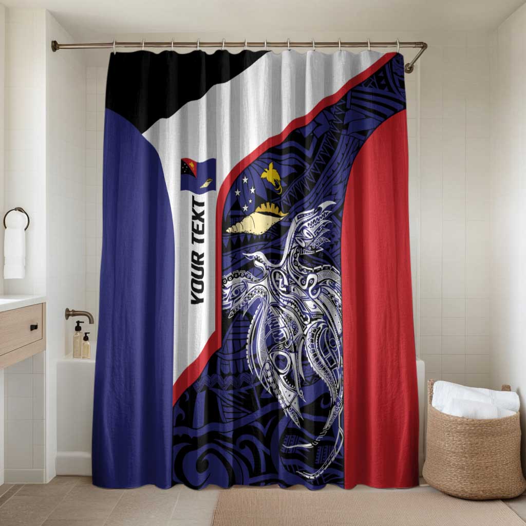 Personalised PNG West New Britain Province Bathroom Set Bird of Paradise Tattoo Flag Motif - Polynesian Pride