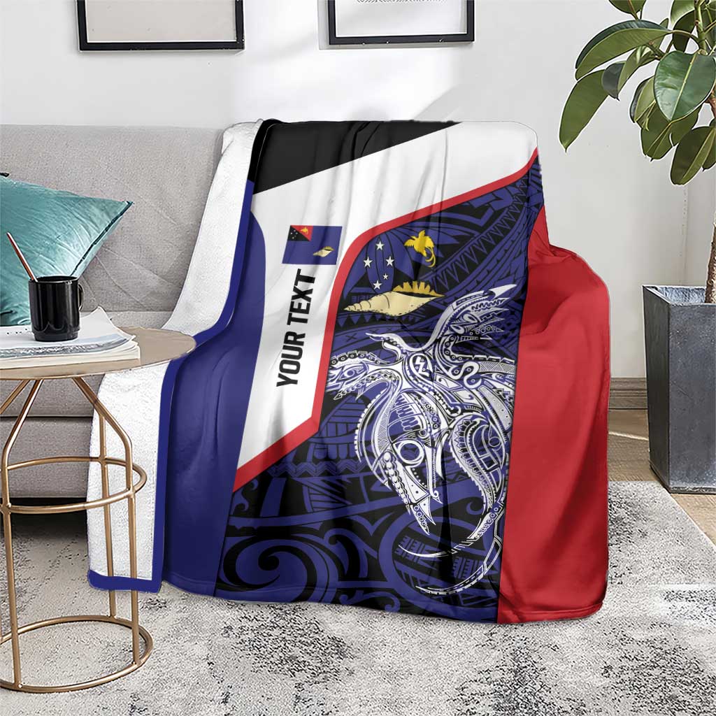 Personalised PNG West New Britain Province Blanket Bird of Paradise Tattoo Flag Motif - Polynesian Pride