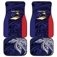 Personalised PNG West New Britain Province Car Mats Bird of Paradise Tattoo Flag Motif - Polynesian Pride