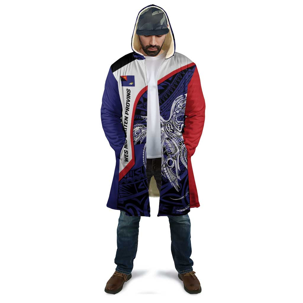 Personalised PNG West New Britain Province Cloak Bird of Paradise Tattoo Flag Motif - Polynesian Pride