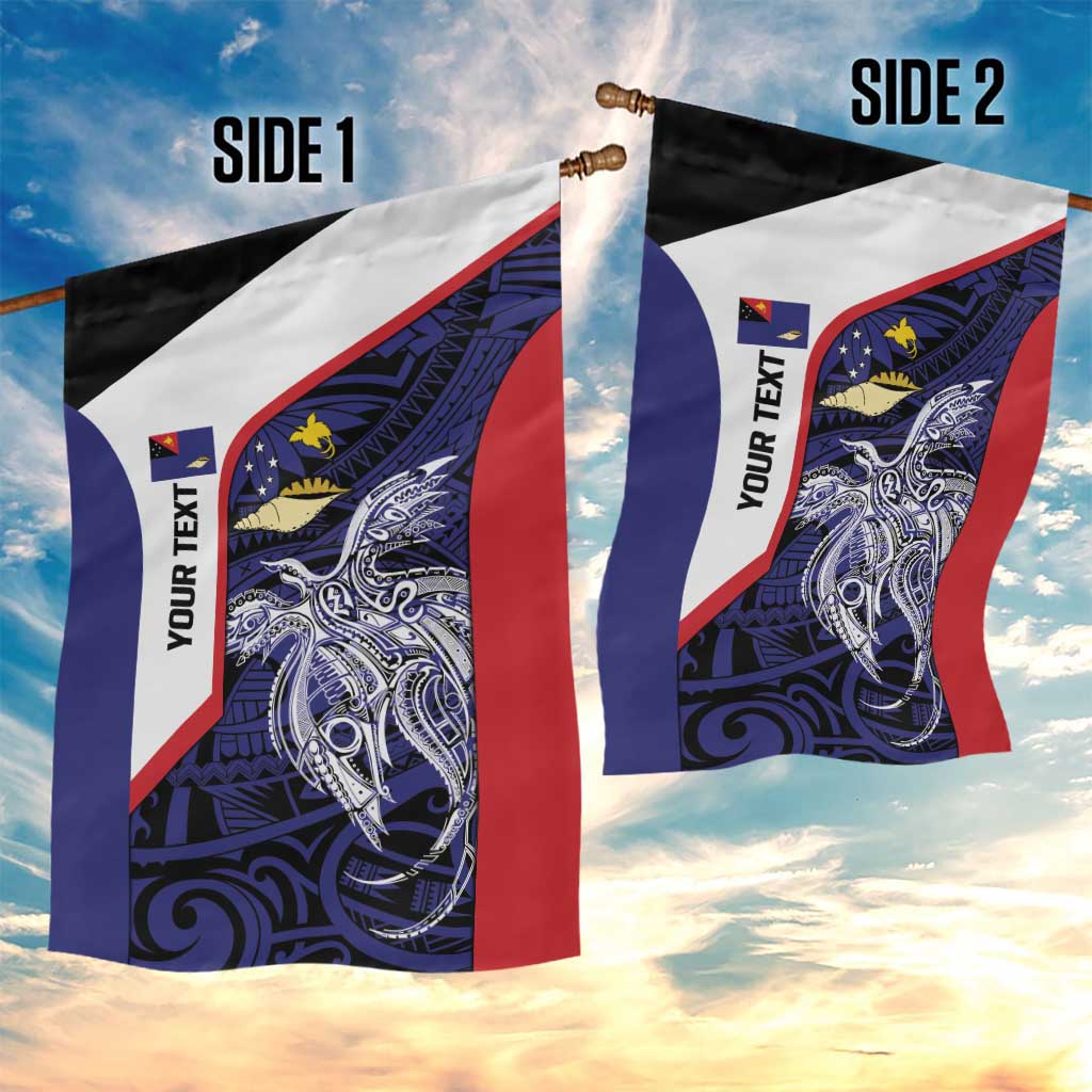 Personalised PNG West New Britain Province Garden Flag Bird of Paradise Tattoo Flag Motif - Polynesian Pride