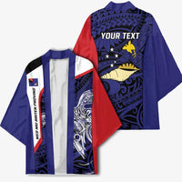 Personalised PNG West New Britain Province Kimono Bird of Paradise Tattoo Flag Motif - Polynesian Pride