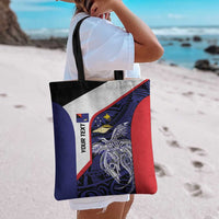 Personalised PNG West New Britain Province Tote Bag Bird of Paradise Tattoo Flag Motif - Polynesian Pride
