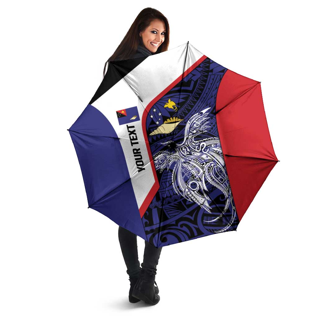 Personalised PNG West New Britain Province Umbrella Bird of Paradise Tattoo Flag Motif - Polynesian Pride