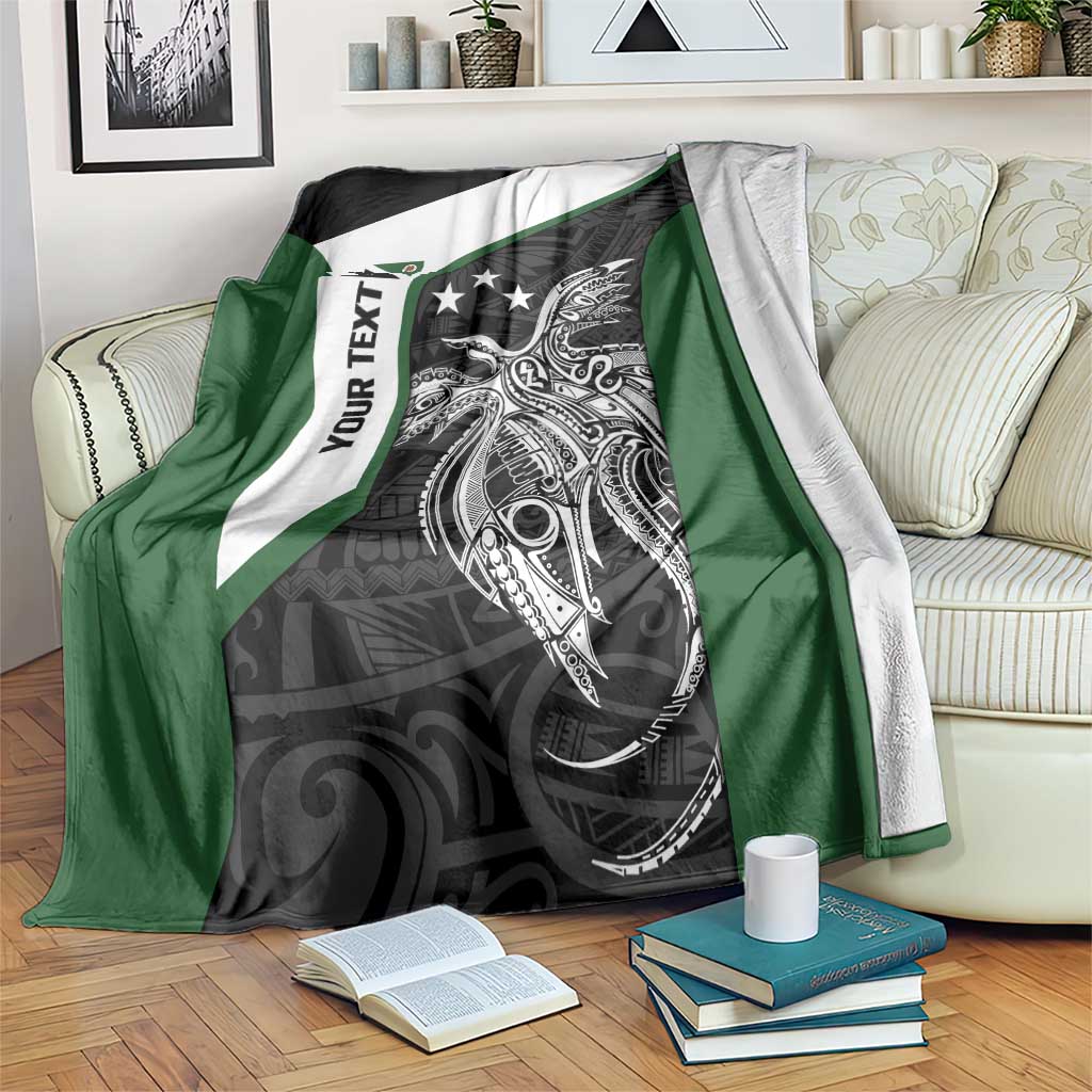 Personalised PNG Western Highlands Province Blanket Bird of Paradise Tattoo Flag Motif - Polynesian Pride