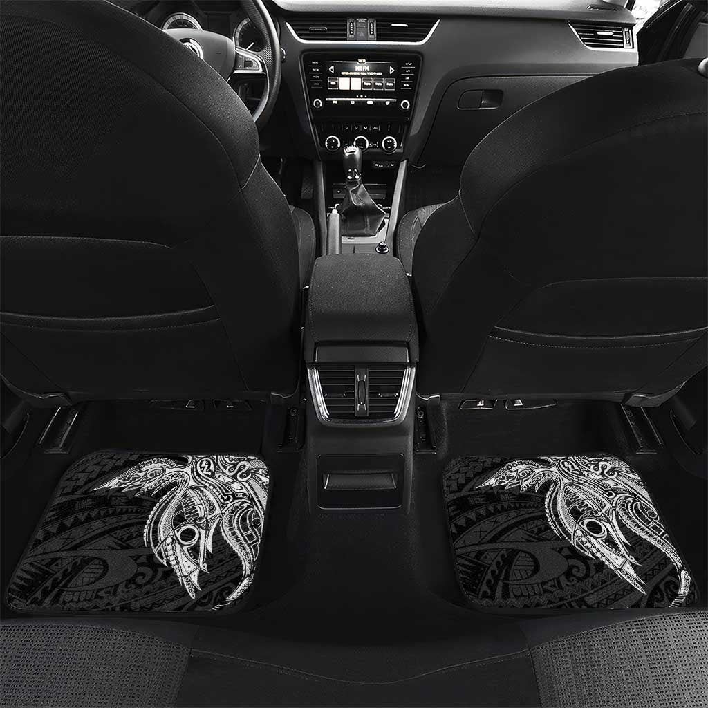 Personalised PNG Western Highlands Province Car Mats Bird of Paradise Tattoo Flag Motif - Polynesian Pride