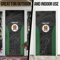 Personalised PNG Western Highlands Province Door Cover Bird of Paradise Tattoo Flag Motif - Polynesian Pride