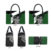Personalised PNG Western Highlands Province Leather Bag Bird of Paradise Tattoo Flag Motif - Polynesian Pride