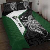 Personalised PNG Western Highlands Province Quilt Bed Set Bird of Paradise Tattoo Flag Motif - Polynesian Pride