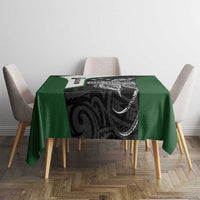 Personalised PNG Western Highlands Province Tablecloth Bird of Paradise Tattoo Flag Motif - Polynesian Pride