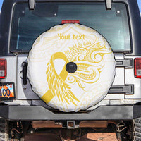 Be Bold Go Gold Polyneisan Ribbon Childhood Personalised Spare Tire Cover LT9 Gold - Polynesian Pride