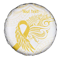 Be Bold Go Gold Polyneisan Ribbon Childhood Personalised Spare Tire Cover LT9 - Polynesian Pride