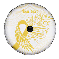 Be Bold Go Gold Polyneisan Ribbon Childhood Personalised Spare Tire Cover LT9 - Polynesian Pride