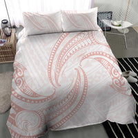 White Sunday Lotu Tamaiti Bedding Set Polynesian Wave Pastel Blush - Polynesian Pride