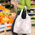 White Sunday Lotu Tamaiti Grocery Bag Polynesian Wave Pastel Blush - Polynesian Pride